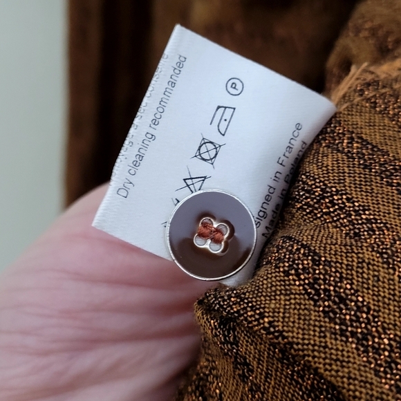 Anne Willi Glitter Brown Women's Top - Picture 6 of 6